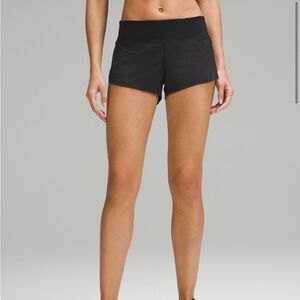 Black Lululemon Speed up shorts